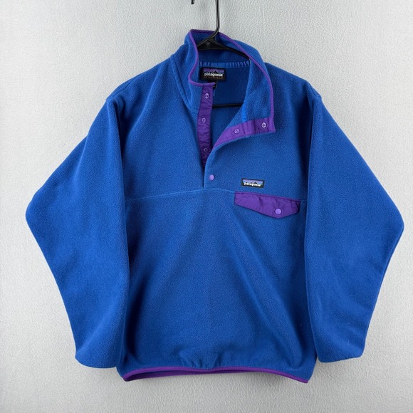 Patagonia Other - Patagonia Synchilla Snap T Sweater Mens Small Blue Fleece Pullover